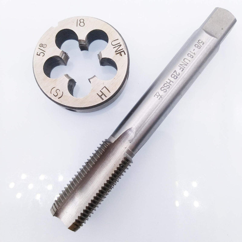 HSS 5/8-18 UNF Tap and 5/8-18 UNF Die Left Hand