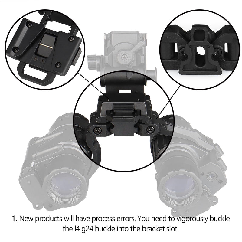  [AUSTRALIA] - New Reinforced Upgraded Version Night Vision Bridge with Adjustable Field of View for pvs14 Support 2 Optical Night Visions or 1 Digital Night Vision (British Standard)