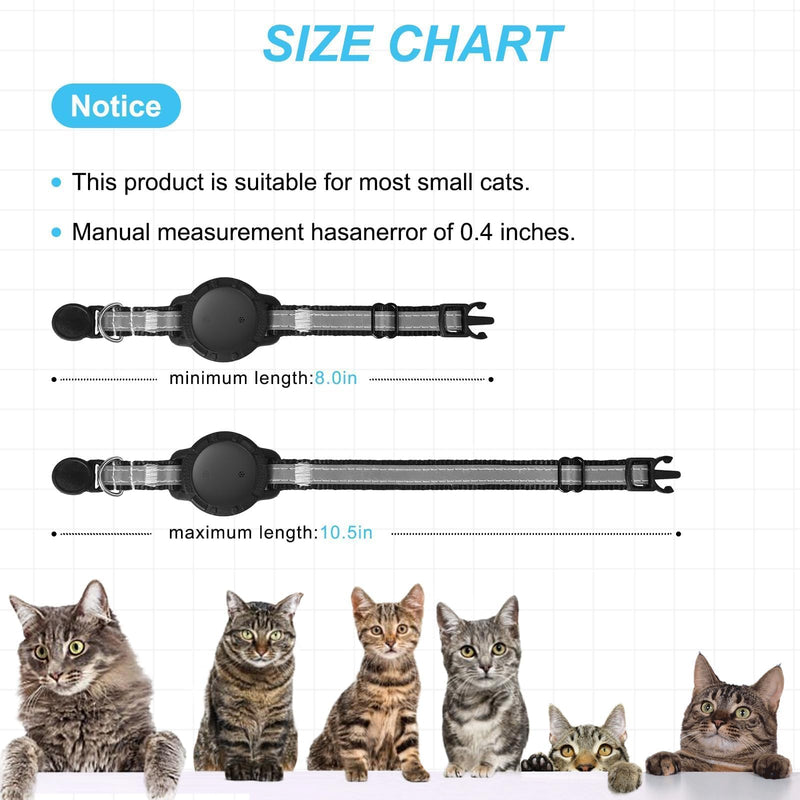 Google Cat GPS Tracker Collar (Android Only) Smart Cat Activity Tracker | Certified Mini Pet Finder Tag, Anti-Lost, No Subscription, Works for Pets, Vehicles & Items – 1 Pack Black