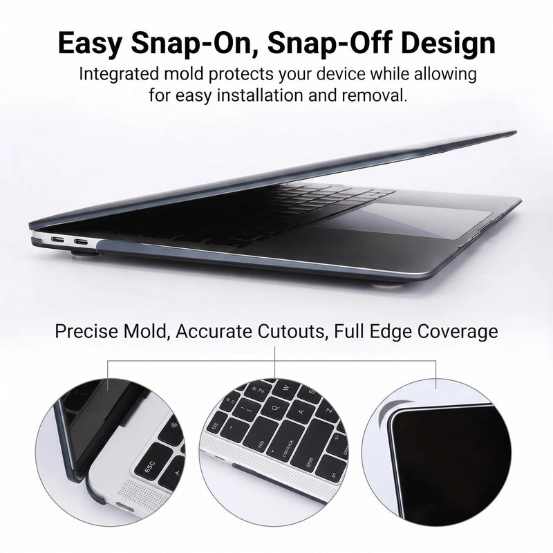 Clear Case for MacBook Air 13.6 inch A3449/A3240/A3113/A2681 | 2022-2026(Gray) Gray