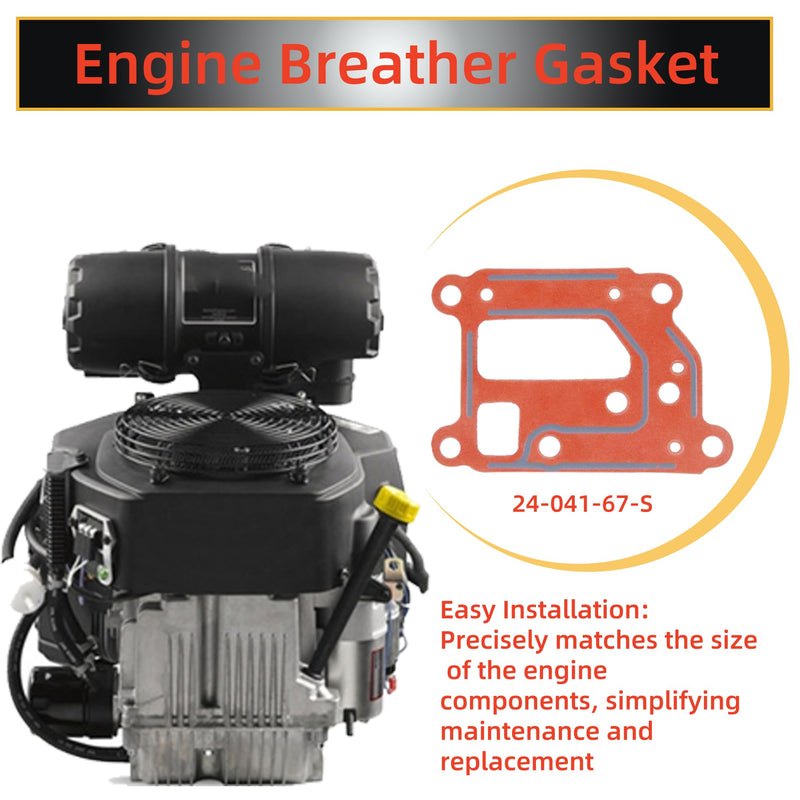 Replacement Engine Breather Gasket 24 041 67-S Compatible Kohler CH22, CH23, CH680, CH740, CV730, CV732, CV742, ECH680 Engine Breather Gasket (Set of 2)