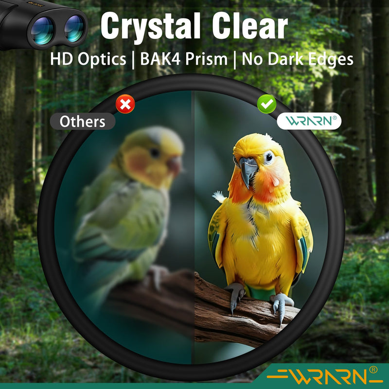 20X30 Compact Binoculars for Adults Bird Watching Travel, Black | High Power, Low Light Vision, Large Eyepiece Easy Focus for Sightseeing Hiking Camping Cruise Concert 20x30