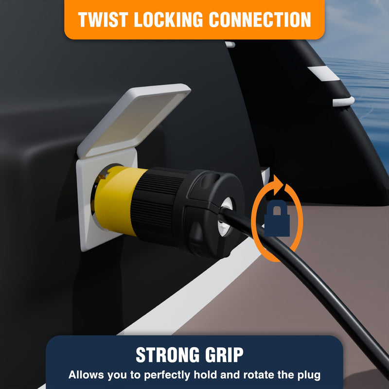 Pigtail 220V to 110V Outlet Adapter 2FT or 10FT for Plasma Cutters, Welders. Plug into Standard Household Outlet, 3 Prong Welding Extension Cord Converter from Journeyman-Pro (L630R-515P-10FT) L630R-515P-10FT