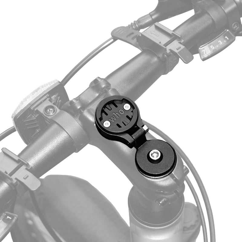 Bike Computer Out Front Stem Mount | Adjustable Handlebar Mount with Top Cap for Garmin Edge Wahoo Elemnt & Bryton Rider,Includes Mount-Base & Screwdriver