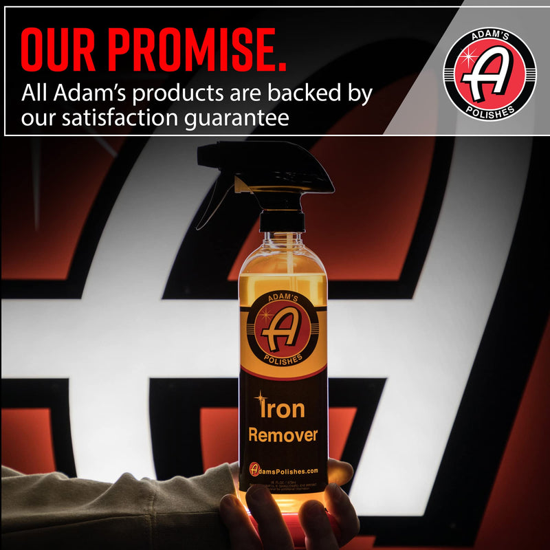 Adam's Polishes Iron Remover (16oz) - Iron Out Fallout Rust Remover Spray for Car Detailing | Remove Iron Particles in Car Paint, Motorcycle, RV & Boat | Use Before Clay Bar, Car Wax or Car Wash 16 fl. oz