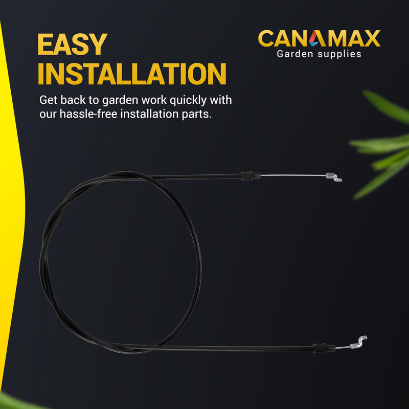 Canamax 946-05105A Clutch Control Cable - 69" Total Length - Compatible with Cub Cadet MTD Craftsman SC300HW SC500Z SC500HW MTD 377300 37591 Lawnmower - Replaces 746-05105 746-05105A 946-05105