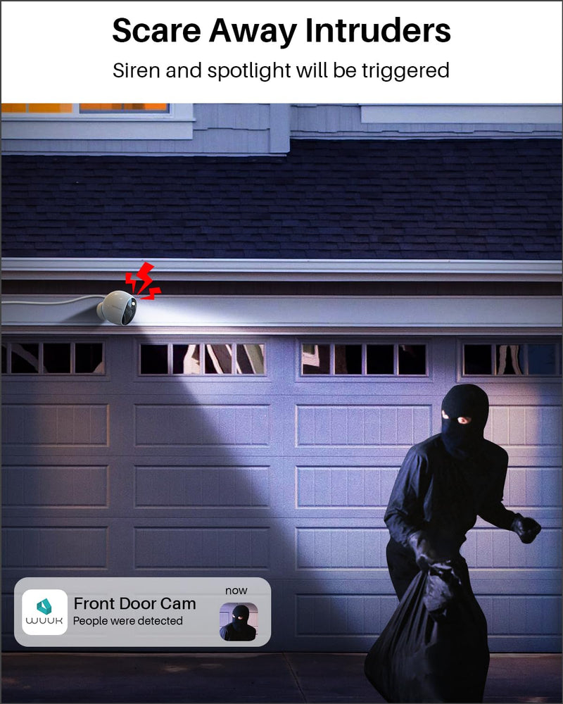 WUUK Magnetic Security Camera and Pan Tilt Camera Bundle