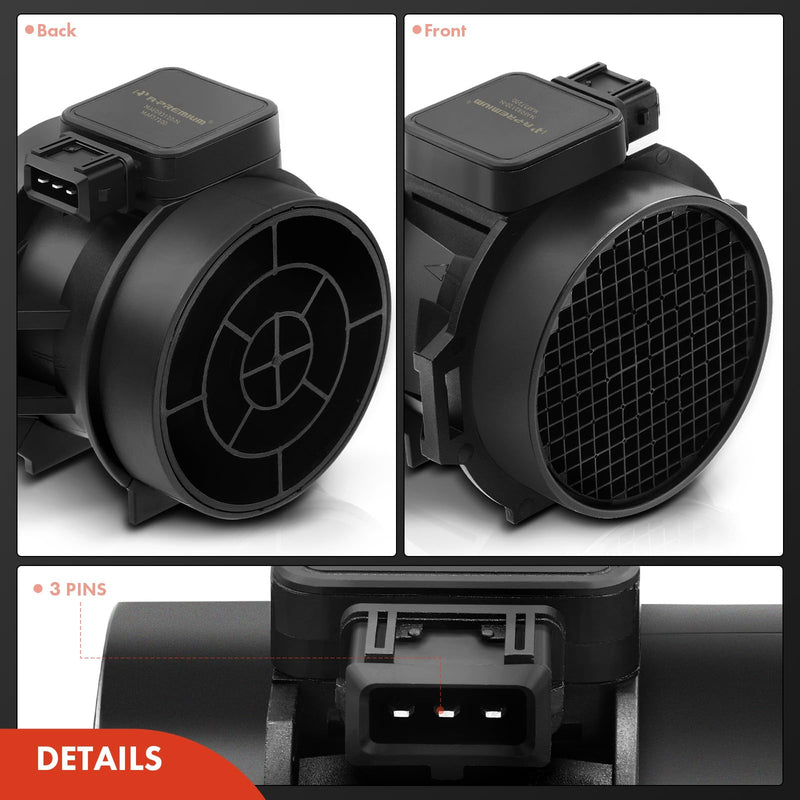 A-Premium Mass Air Flow Sensor Meter MAF Compatible with Hyundai Sonata 2001-2005, Santa Fe 2001-2006, Tucson 2005-2009, Tiburon 2003-2008 & Kia Optima2001-2006, [6Cyl 2.5L 2.7L], Replace# 28164-37200
