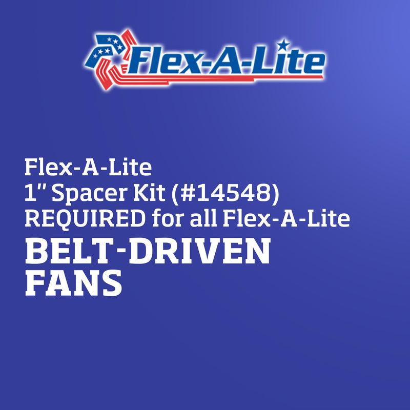 1 Inch Fan Spacer Kit, Fan Spacer (14548), Car Parts, Silver