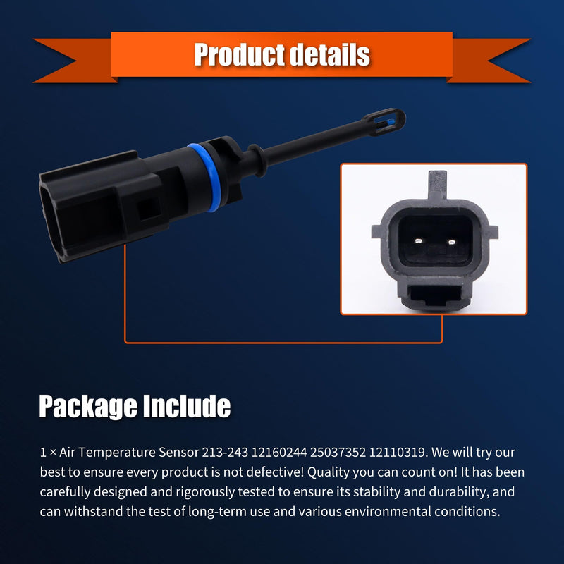  [AUSTRALIA] - HiSport 5149279AC Air Charge Intake Temperature IAT Sensor Compatible with Chrysler 300 Dodge Challenger Dart Durango Fiat 500X Jeep Cherokee Compass Ram 1500 1500 Classic 2500 3500 ProMaster City
