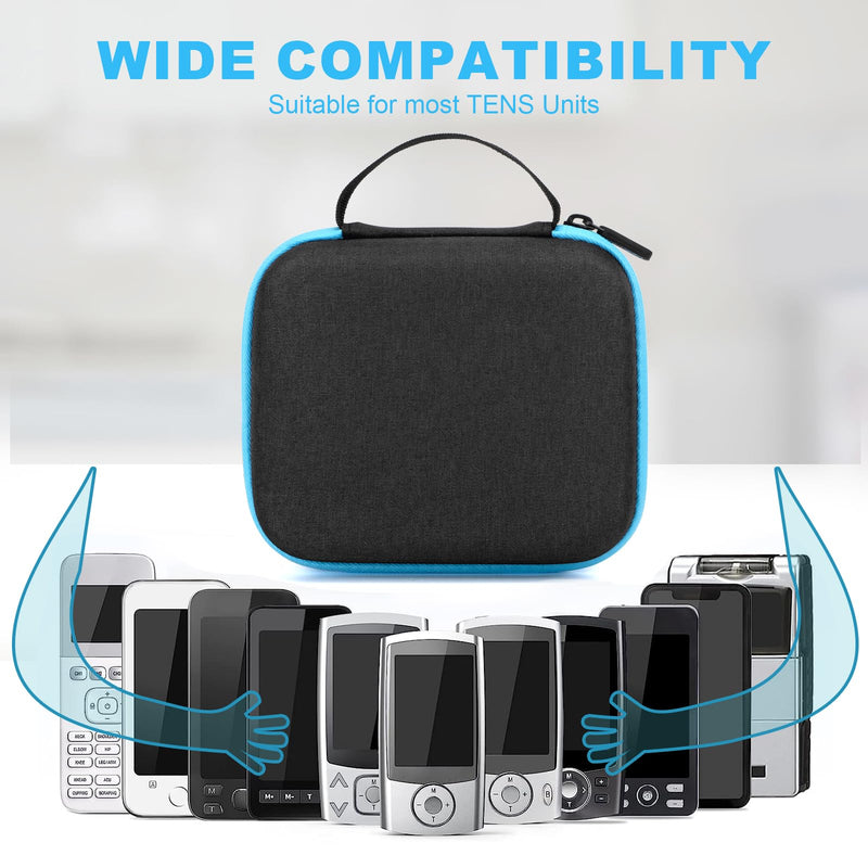 Tens Unit Electrode Pads with Carry Case, 32 PCS 2" and 2"x4" Tens Unit Replacement Pads with Upgraded Self-Stick Performance for Electrotherapy, Compatible with AUVON TENS, TENS 7000, Etekcity