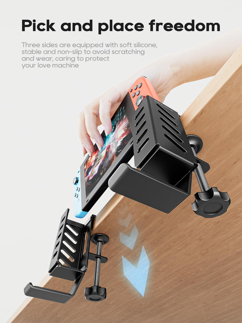 Laptop Holder Vertical, Laptop Stand for Desk Black