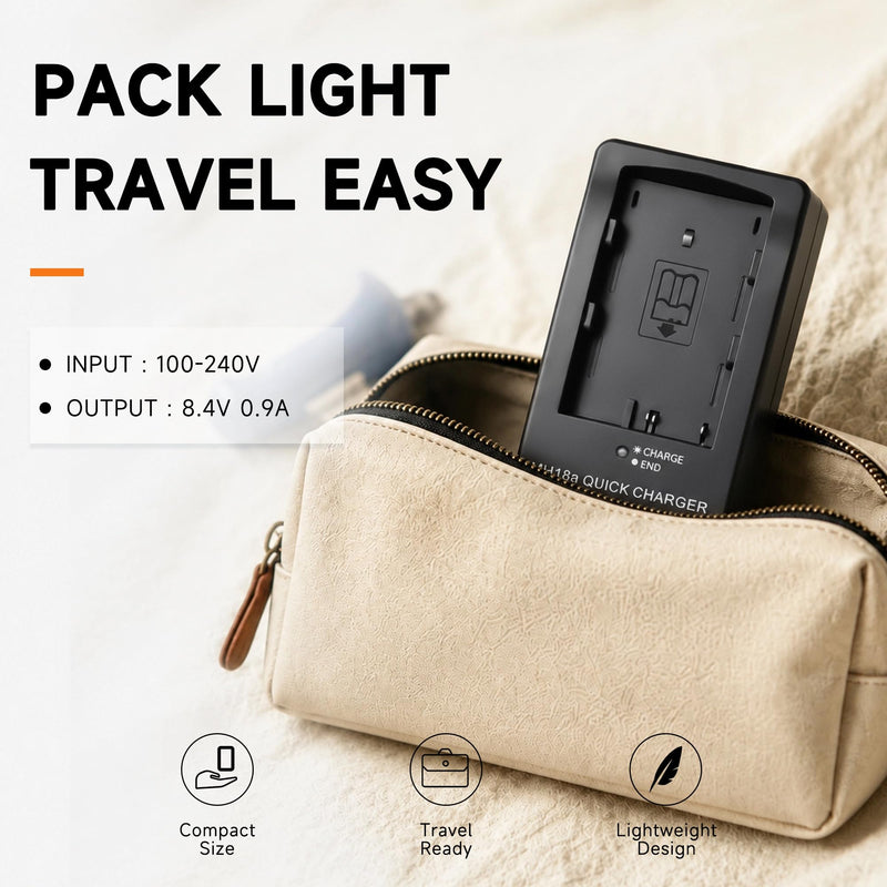 MH-18a Battery Charger for Nikon D90, D80, D700, D300, D300s, D200, D70, D70s, D50, D100 Digital SLR Cameras, EN-EL3 EN-EL3e EN-EL3a Quick Charging Base with US AC Power Cord, Replacement MH-18