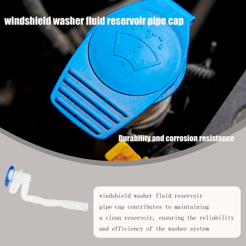 1K0955453 Windshield Washer Fluid Reservoir Pipe Cap Compatible with VW Eos Golf Bora GLI Jetta Rabbit Audi A3 Replaces 1K0955453S 603-647