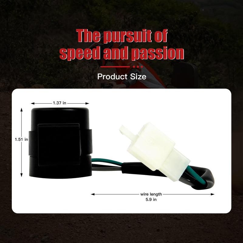 Signal Flasher, 3 Pins Round Turn Signal Flasher Relay Blinker for Chinese Bike GY6 50-250cc Motoycles Scooters Moped ATV