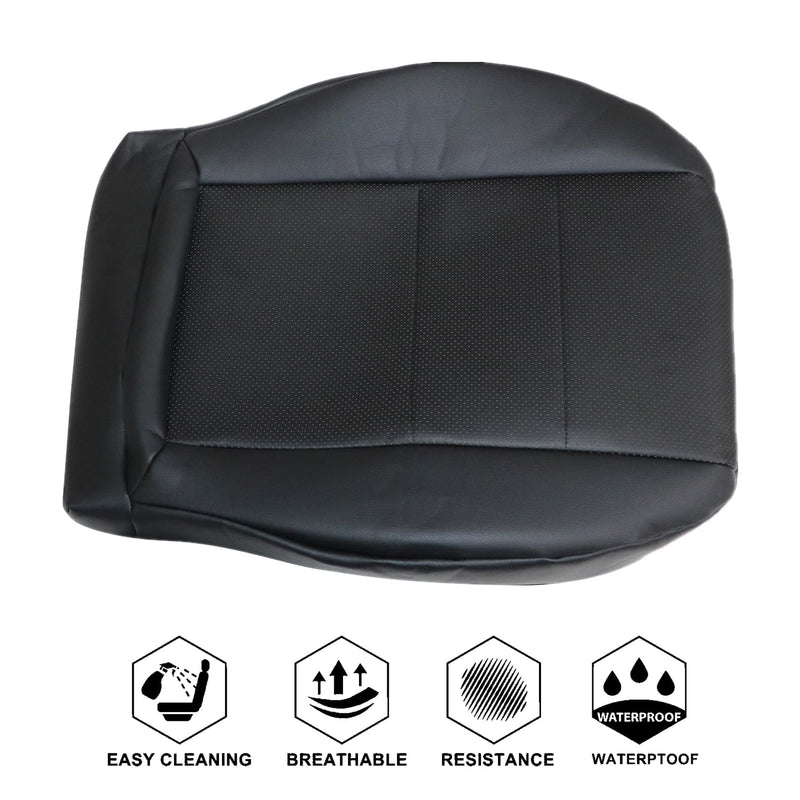 NLQR Driver Bottom Seat Cover Black Repalcement Microfiber Leather Compatible with Mercedes Benz GLK250 GLK280 GLK300 GLK350 2008-2015 Compatible with Mercedes Benz C250 C300 C350 C350e C400 2008-2014