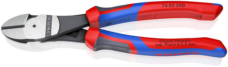 KNIPEX 74 02 200 SBA Comfort Grip High Leverage Diagonal Cutters