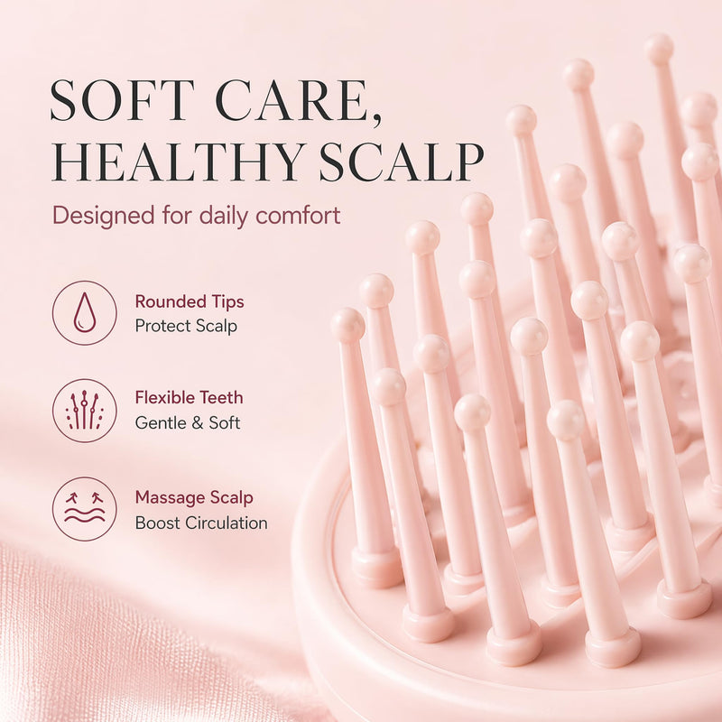 Electric Steam Brush for Hair, Electric Spray Air Cushion Massage Comb | 3-in-1Rechargeable Electric Spray Massage Comb,Self-Cleaning, Anti-Tangle&Anti-Static for frizzy hair and scalp care