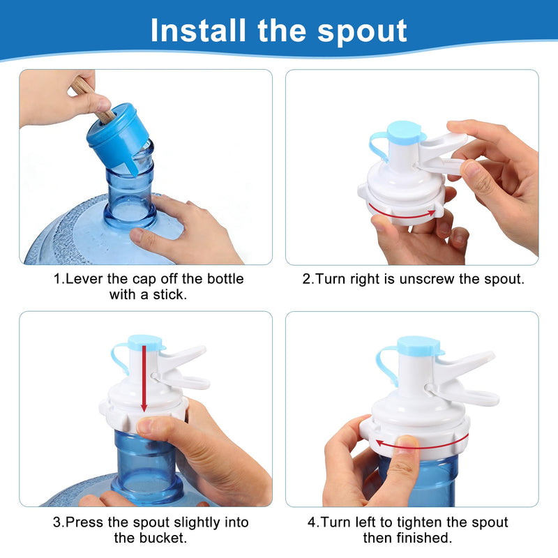 Yoption Lemonade Stand Supplies Tool Kit, Include Muddler, Straw Puncher, Stainless Steel 3-5 Gallon Water Jug Stand, Dispenser Valves, Straw Brush and Mixing Spoon for Lemonade Preparation