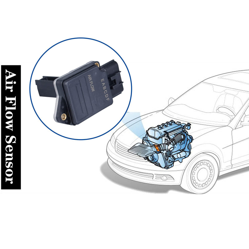 Mass Air Flow Sensor Meter MAF Compatible with 03-04 Ford Focus; 03-04 Escort; 01-04 Escape; 01-03 Ranger; 99-03 Windstar; 01-04 E150; 99-05 Explorer; 01-04 E250 Van & More Replace OE 86-50011