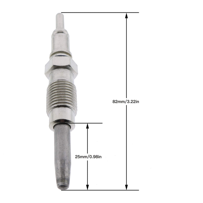 JEENDA Glow Plug 01180400 Set Of 4 Compatible with Bobcat 863 873 864 Deutz 2011 1011
