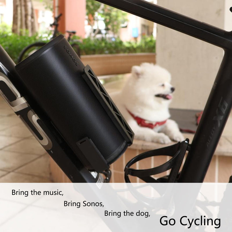 Bicycle Speaker Mount for Sonos Play Portable (Black) black