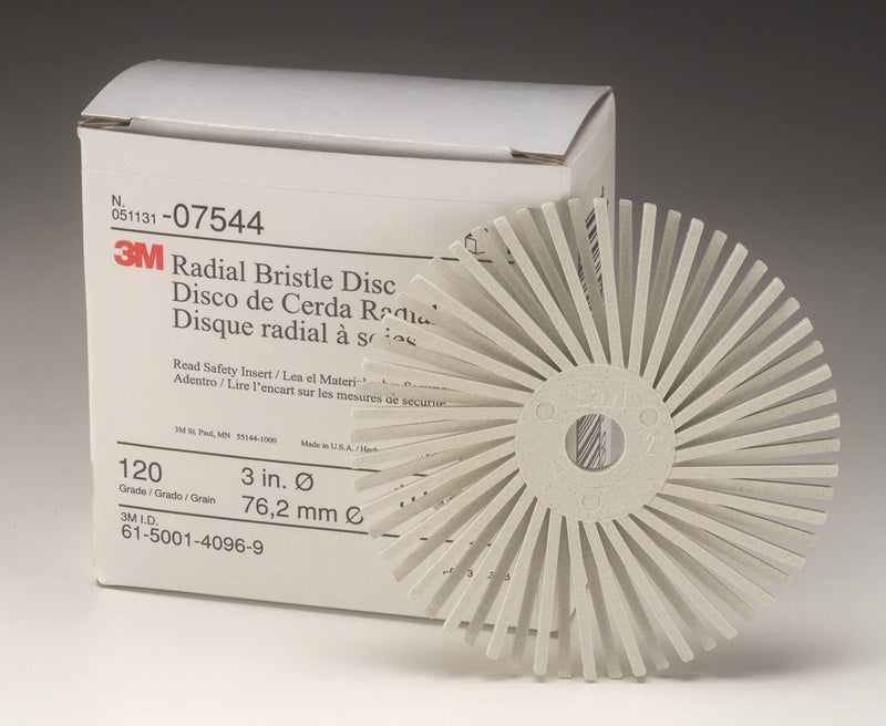 Cubitron Scotch-Brite Radial Bristle Disc, 1 in x 1/8 in 36 (Pack of 24)