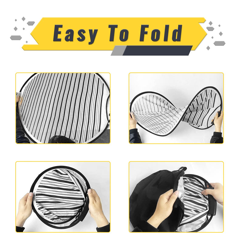 Dent Repair Line Dent Foldable Lined Dent Reflector Board Cloth Portable Flexible Reflector Line Board Scratch for Dent Remover Automotive Dent Fix Tools Dent Panel Striped Light Board (35CM) 35CM