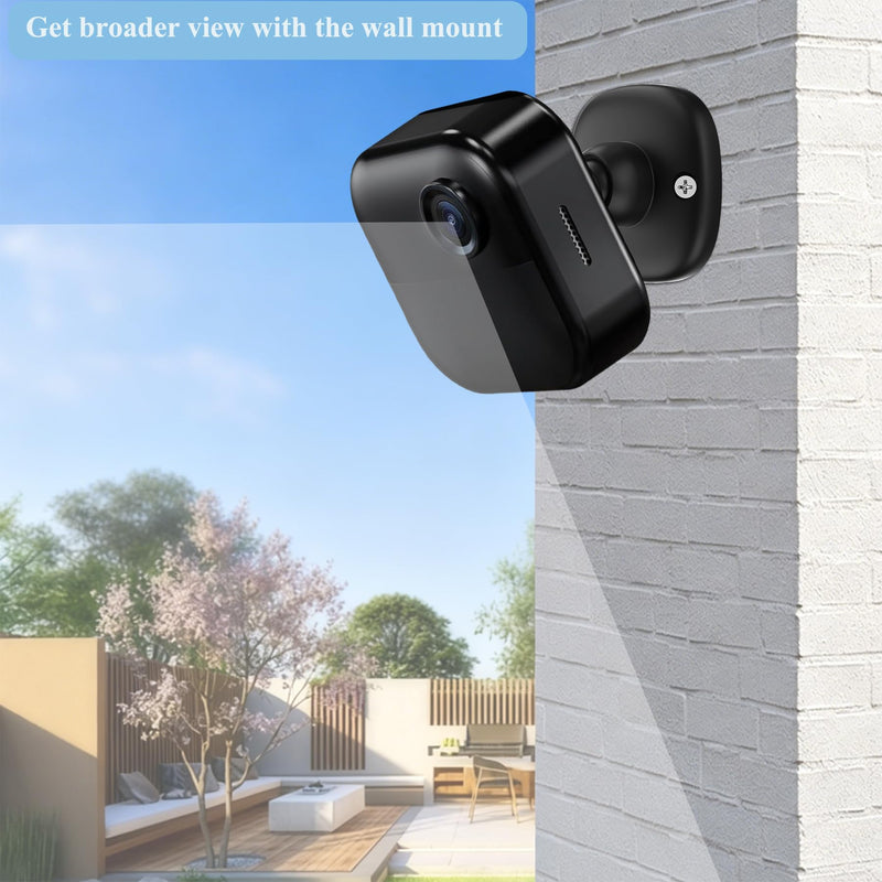 3 Pack Strong Adhesive Wall Mount Bracket Compatible with Blink Mini/Outdoor 4 (4th Gen) Camera, 360° Adjustable Indoor/Outdoor Wall Mount Stand, Easy to Install (Black) Black