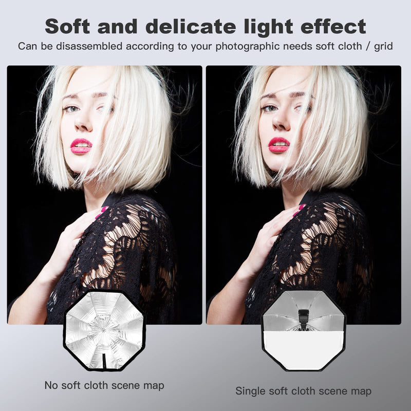 Godox 47.3" / 120cm Octagon Umbrella SoftBox with Carrying Bag Portable Octabox for Studio Photography Flash Speed Light 47.3in