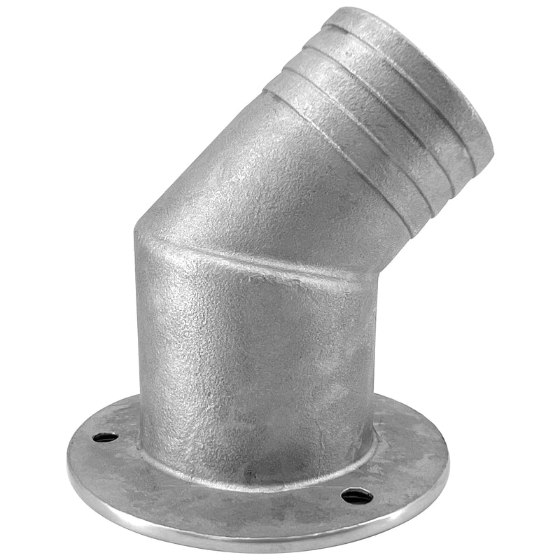 ISURE MARINE 1-1/2"(38mm) Boat Fuel Deck Fill/Filler with Keyless Cap with Screws, Marine Mirror Polished 316 Stainless Steel Hardware Angled Neck for Boat Yacht Caravan