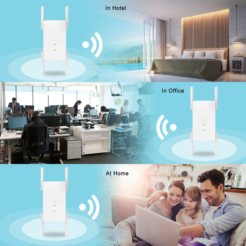 WiFi Extender WiFi Booster Repeater - 2022 release Covers up to 8500 sq.ft.50 Devices 1200Mbps Dual Band Internet Booster 5G 2.4G WiFi Extenders Signal Booster for Home, Internet Extender WiFi Booster