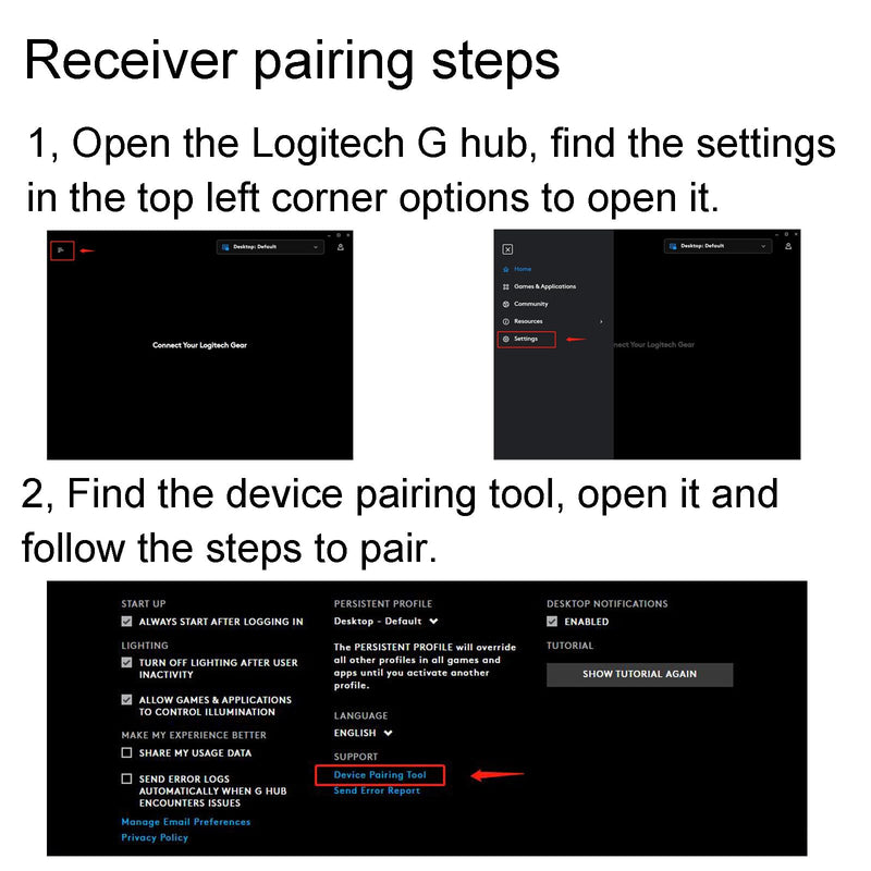 BestParts USB Dongle Keyboard Receiver Adapter Replacement for G913 G915 Lightspeed Mechanical Gaming Keyboard fit for G913 TKL G915 TKL