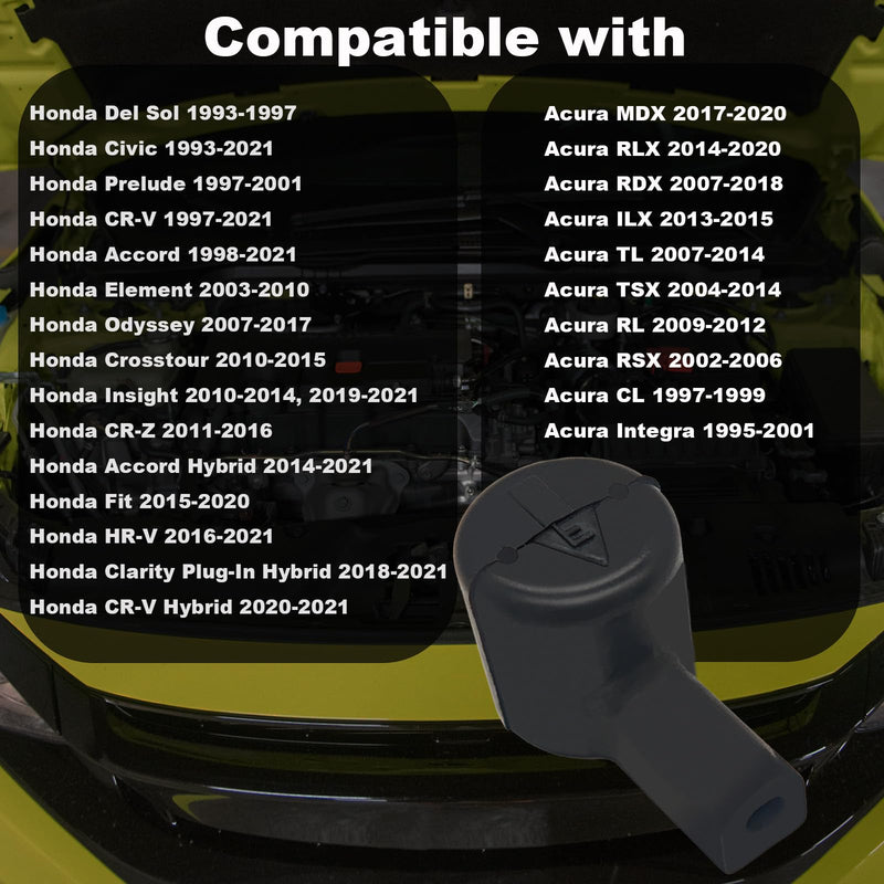 Transmission Breather Cap Compatible with Honda Del Sol Civic Prelude CR-V Accord Element Odyssey Crosstour Insight CR-Z Fit HR-V Clarity, Acura MDX RLX RDX ILX TL TSX RL RSX CL Integra
