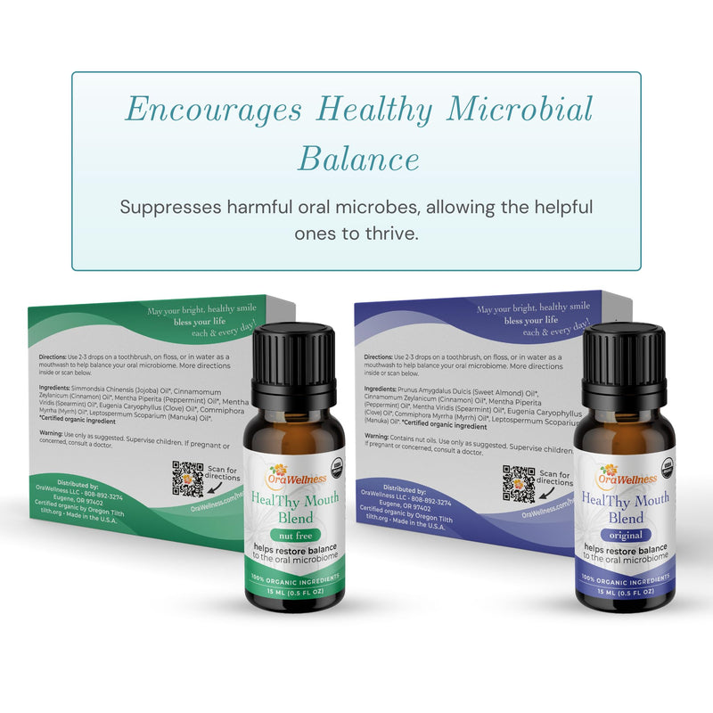 OraWellness Healthy Mouth Blend Organic Tooth Oil, Flouride Free Made in the USA Toothpaste & Mouthwash Alternative, Natural Rinse for Healthy Teeth & Gums for Women, Men and Kids, Pack of 3 Original 0.5 FL Oz (Pack of 3)