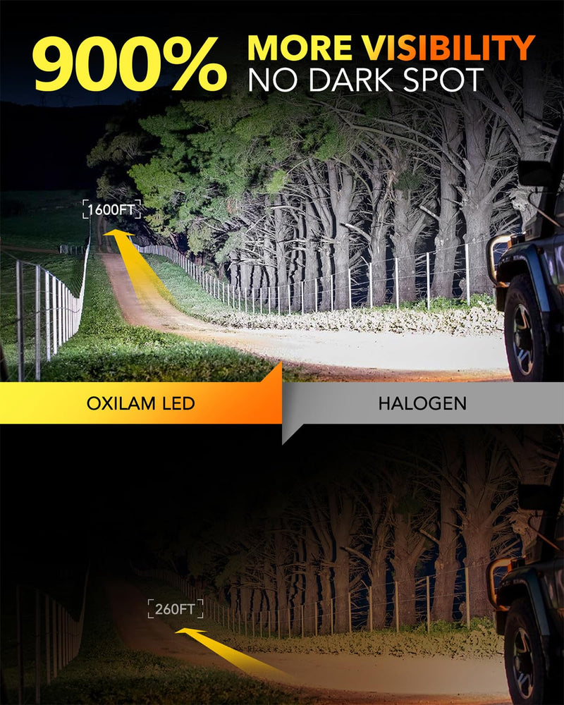 OXILAM 9012 LED Bulb HIR2 Bulb, 40000LM 60W, Ultra-Bright, 5 Min Quick Install, 50000H Lifespan, No Flicker, 99% Compatibility HIR2/9012