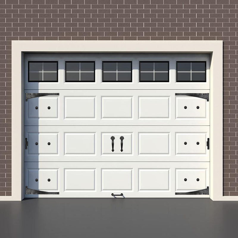 Decorative Magnetic Garage Door Hardware Accents Set (8 Set with 12 PCS Clavos, Black) 8 Set with 12 PCS Clavos