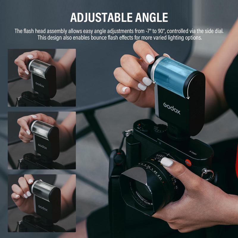 Godox iA32 Mini Flash Camera Iflash ia 32, Speedlite GN15 with 8 Power Levels 1/128-1/1 Compact Portable Auto and Manual Hot Shoe Flashes for Fuji, for Canon, for Nikon, for Sony (Godox iA32 Flash)