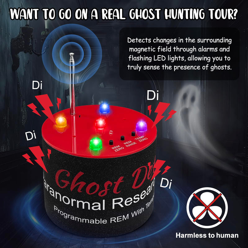 Paranormal Investigation Equipment EMF+ATDD for Ghosting Hunting with High-Sensitivity Temperature Detection, EMF Meter, EMF Detector Tool for Professional Paranormal Investigators, Gift for Halloween