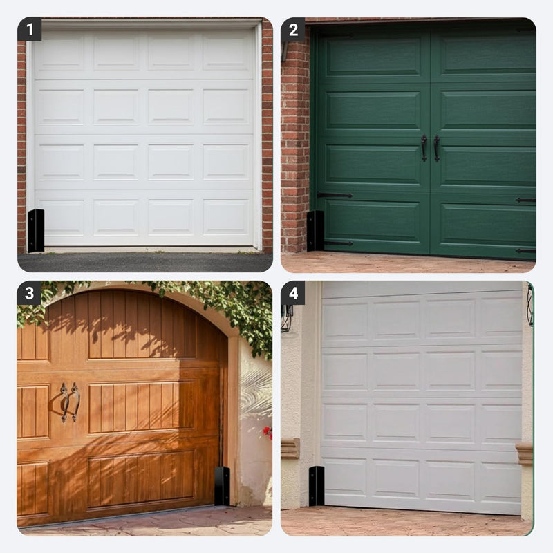 Garage Door Rodent Guard – Aluminum Mouse Snake Shield Plates – Rust-Proof Garage Bottom Corners – Universal Fit – Easy Install with Screws (4 Pack) 4 Pack
