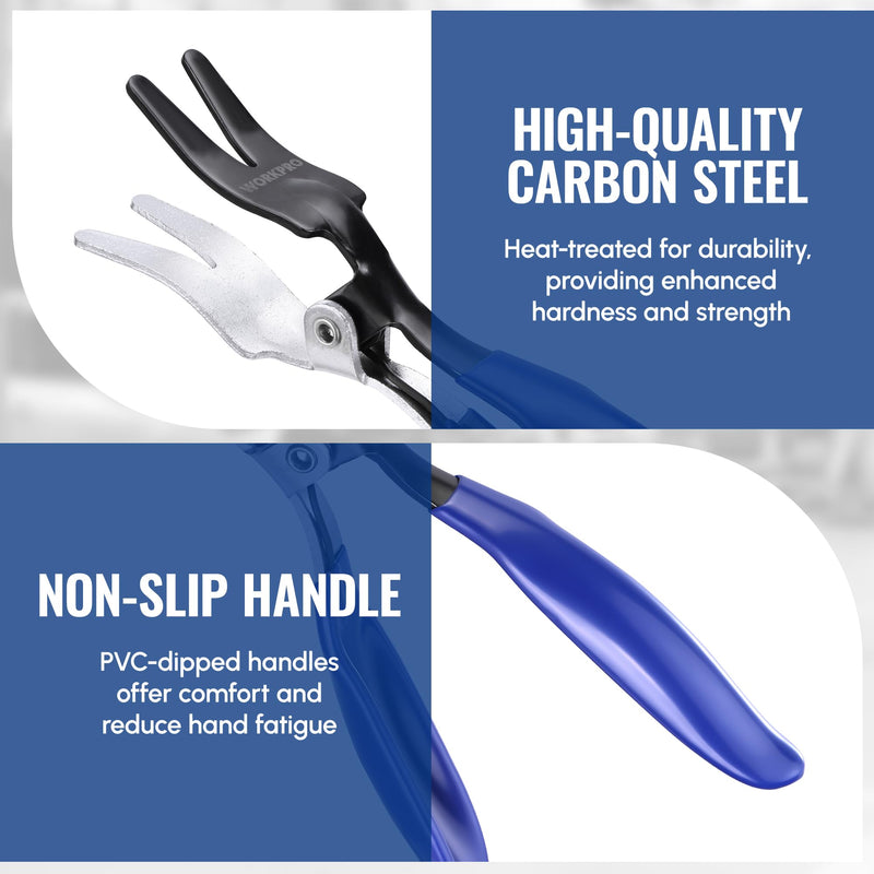 WORKPRO Hose Removal Pliers, Automotive Hose Remover Tool for Fuel and Vacuum Lines, Hose Remover Pliers Separator Pliers for Marine, Oil, Vehicle Hose Pipes
