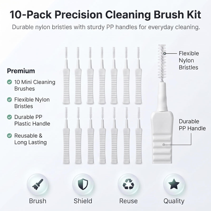 Phone Port Cleaner - 10 Pack Phone Charge Port Cleaning Tool Kit, Cell-Phone Charging Port-Cleaning Kit, Charging Port-Cleaner, Anti-Clogging Mini Brushes for Clean Mobile Speaker, Tablet, Camera