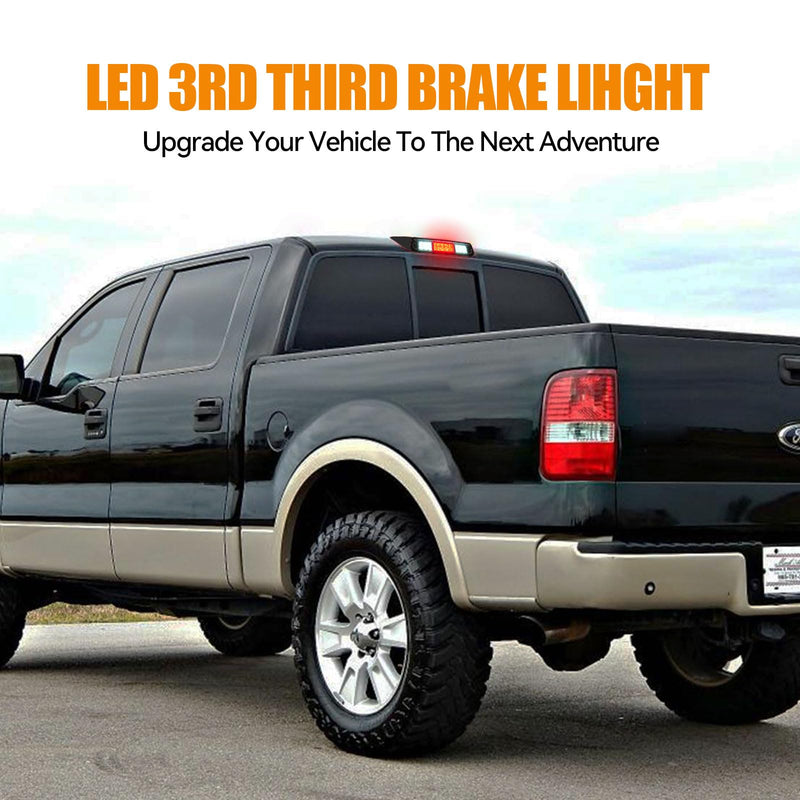 Third 3rd Brake Light LED for 2004 2005 2006 2007 2008 Ford F150, High Mount Rear Brake Lights Assembly for 04-08 F-150, Waterproof Center Cab Cargo Lamp Stop Light 2004-2008 f150