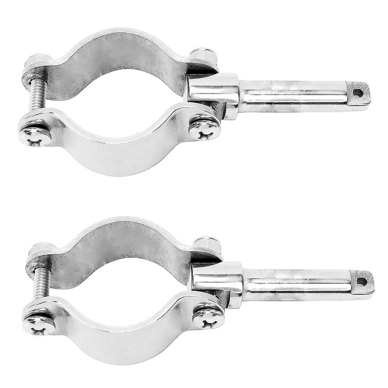 RedSnake Marine Oarlock Socket 316 Stainless Steel Heavy Duty Clamp on Shaft Rowlock Oarlock Side Mount Rowlock Paddle or Yacht Boats Water Rafts Kayaks Dinghy Lifeboat2-Pack Adjustable Fixture