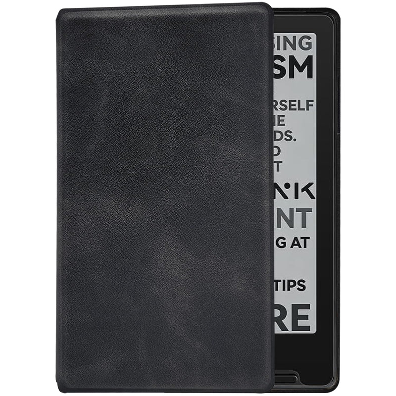 Magnetic Case for Xteink X3 E-Book Reader, Ultra-Thin Lightweight Leather Protective Cover for 3.7" Xteink X3 with Magnetic Closure (Soft-Touch Matte Black) Soft-Touch Matte Black