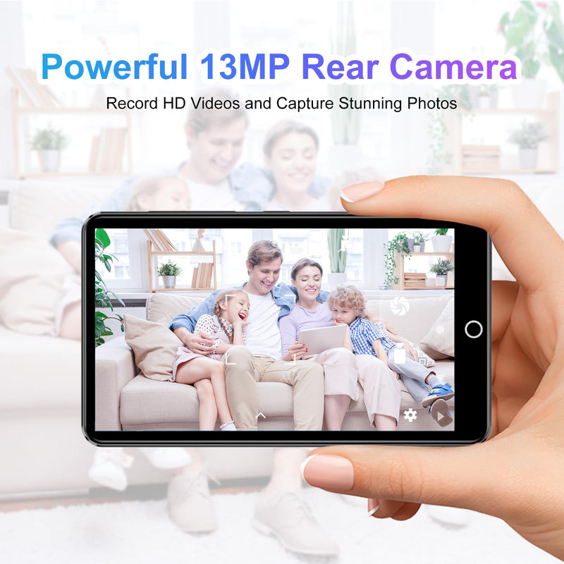 MP3 Player with Bluetooth and WiFi, Android Music Player with Camera, 4.0" Touch Screen MP4 Player with Spotify, Audible, Amazon Music, Play Store, 16GB Storage (Black) Black