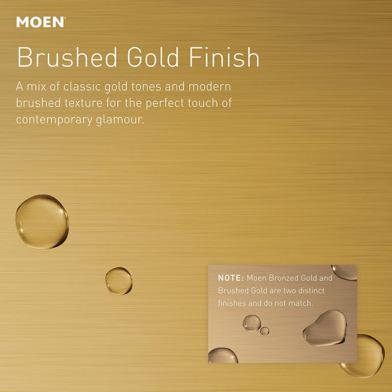 Moen 116651 Straight Shower Arm, Brushed Gold