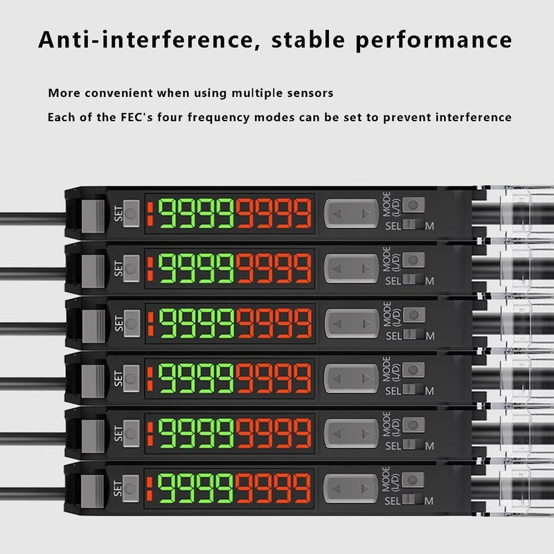 FV-22N Fiber Optic Amplifier, Fiber Optic Sensor Proximity Switch; Long Distance Optical Communication Diffusion Induction Photoelectric sensors; Comes with Instruction Manual Regular FV-22N 1