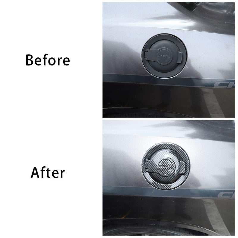 Voodonala for Challenger ABS Carbon Fiber Gas Tank Cap Fuel Filler Tank Cap Petrol Tank Cover Trim for 2009-2026+ Dodge Challenger Exterior Accessories 1pcs ABS