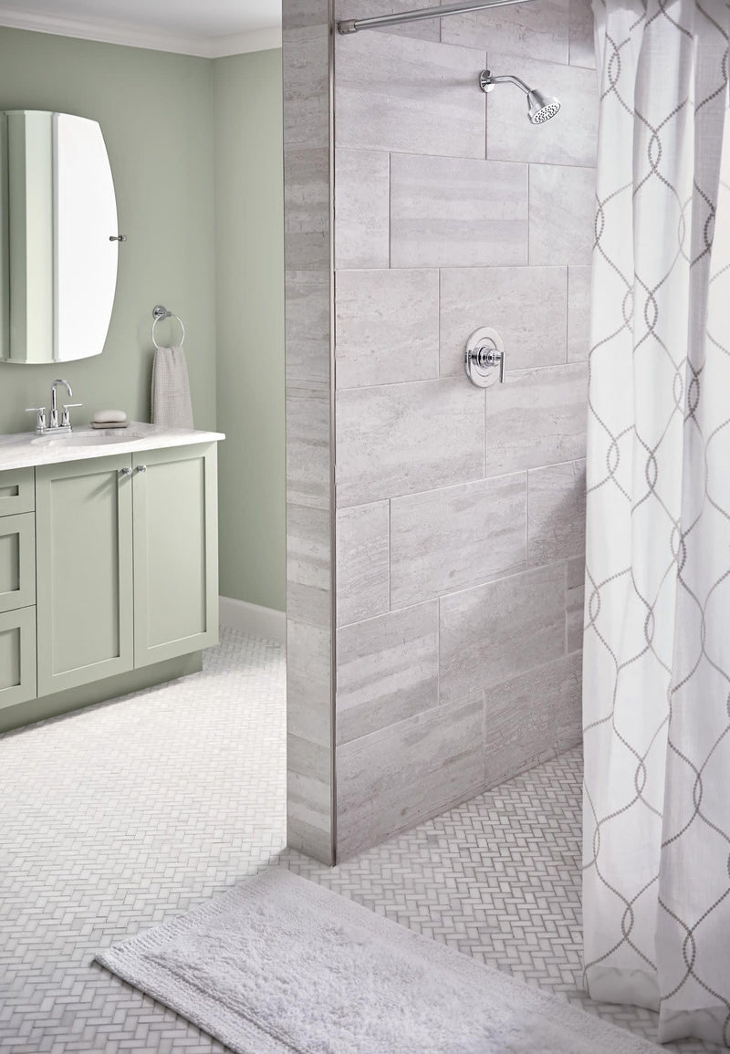 Moen Gibson Chrome Posi-Temp Pressure Balancing Eco-Performance Modern Shower Trim, Valve Required, T2902EP (Pack of 1)